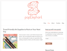 Tablet Screenshot of popelephant.com